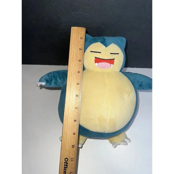 Pokemon Snooze Action Snorlax Large Plush 11 Inch 2020 Talking Sound Vibration - Picture 8 of 8